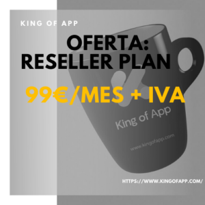 Licence mensuelle pour créer des applications illimitées - Offre Plan Revendeur Espagne